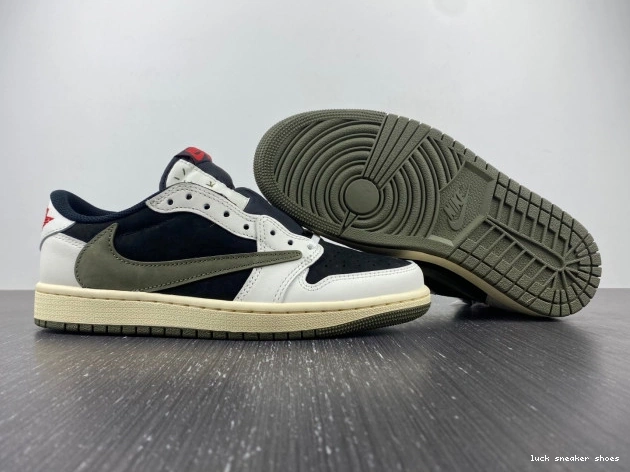 Cheap LUCY Travis DZ4137-106 1 Low Jordan x OG Air WMNS Olive Scott 0709